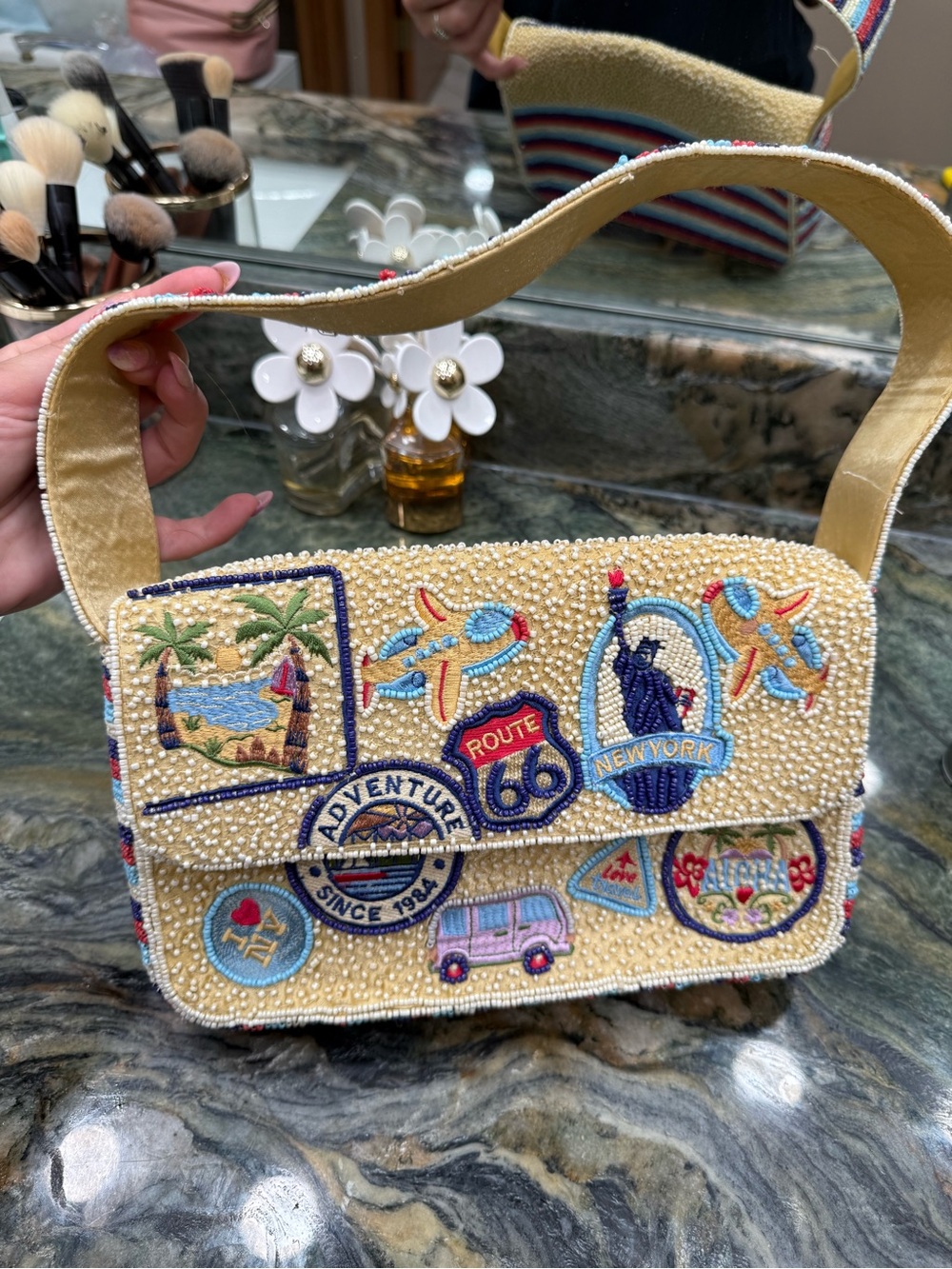 Handmade beaded purse - rare find!